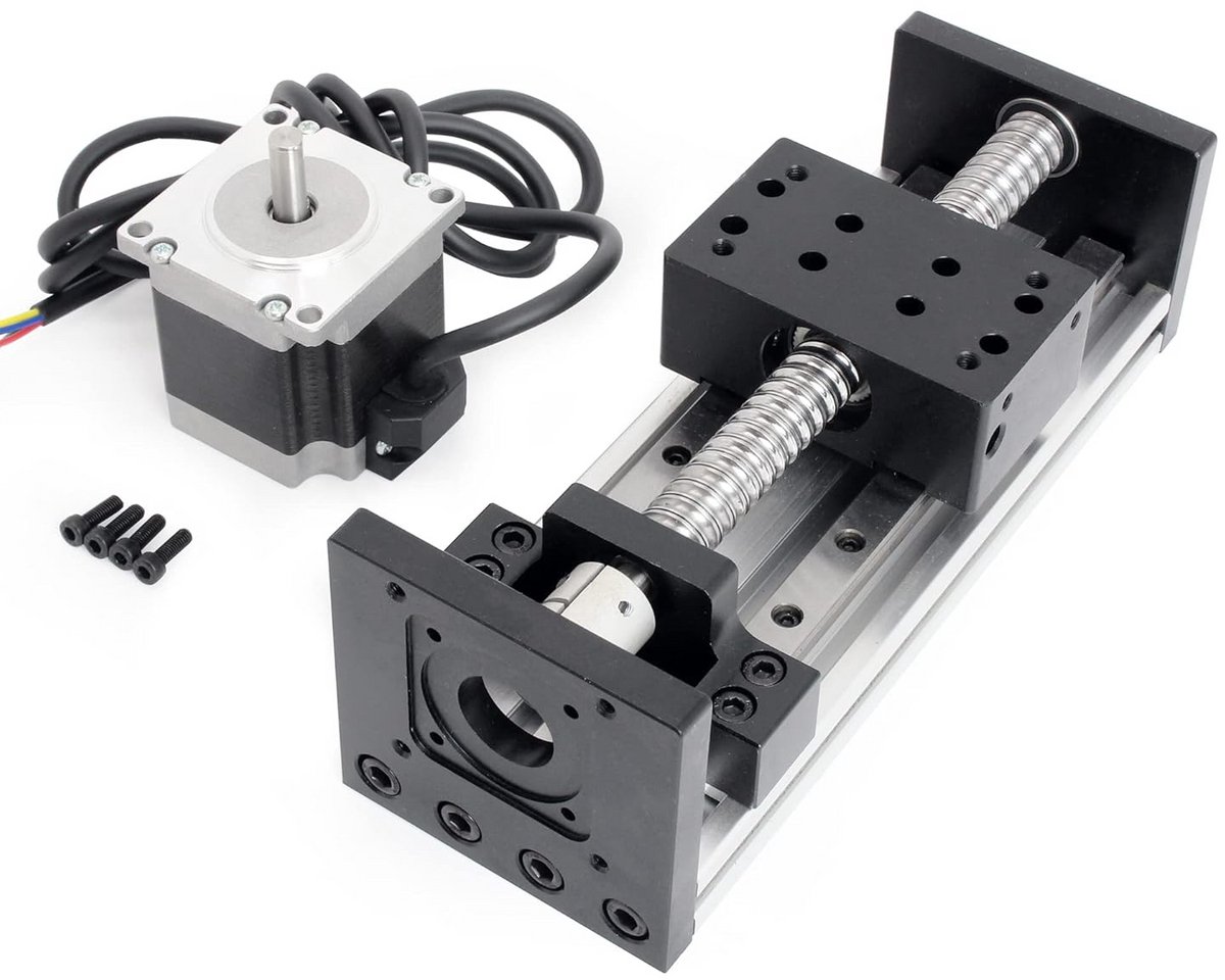 Lineaire Gidsrail met Balschroef en Stappenmotor voor CNC Machines