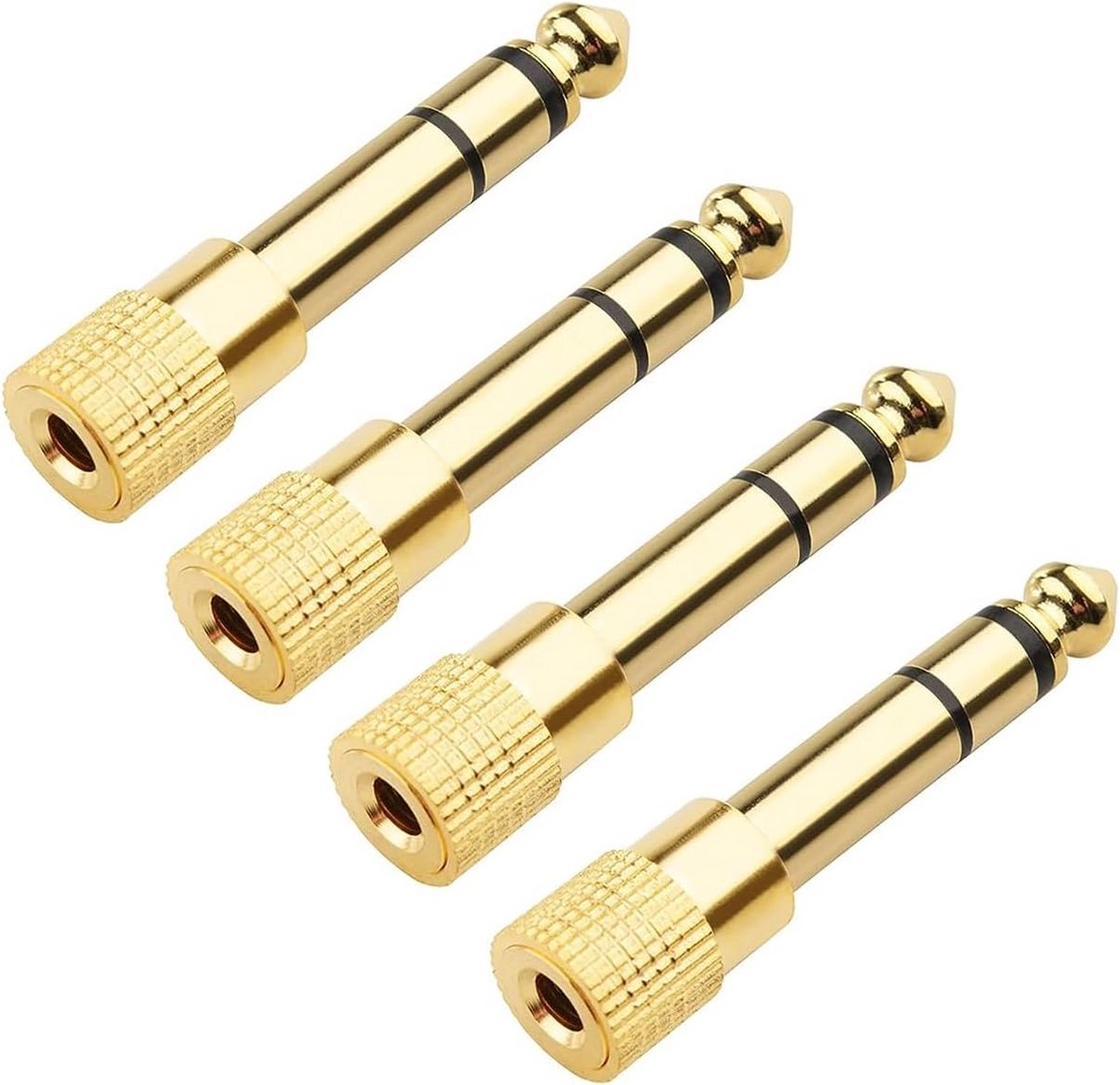 Adapter van 6,35 mm naar 3,5 mm Jackplug - Audio Verloopstuk