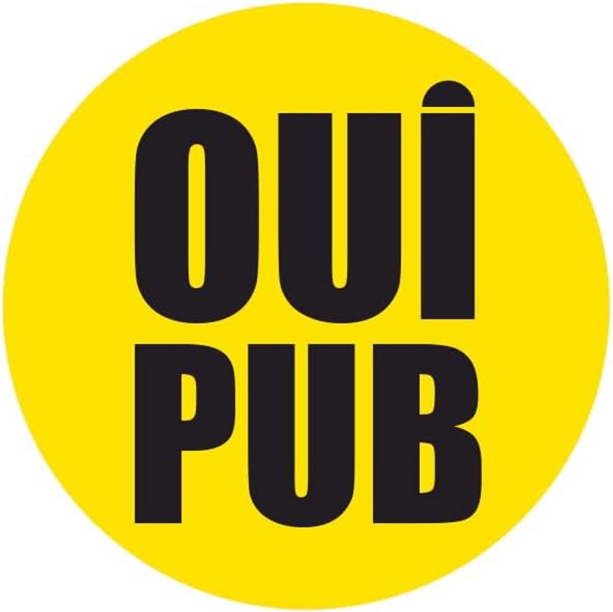 Ronde Zelfklevende 'Ja/Pub' Sticker voor Brievenbus - Weerbestendig