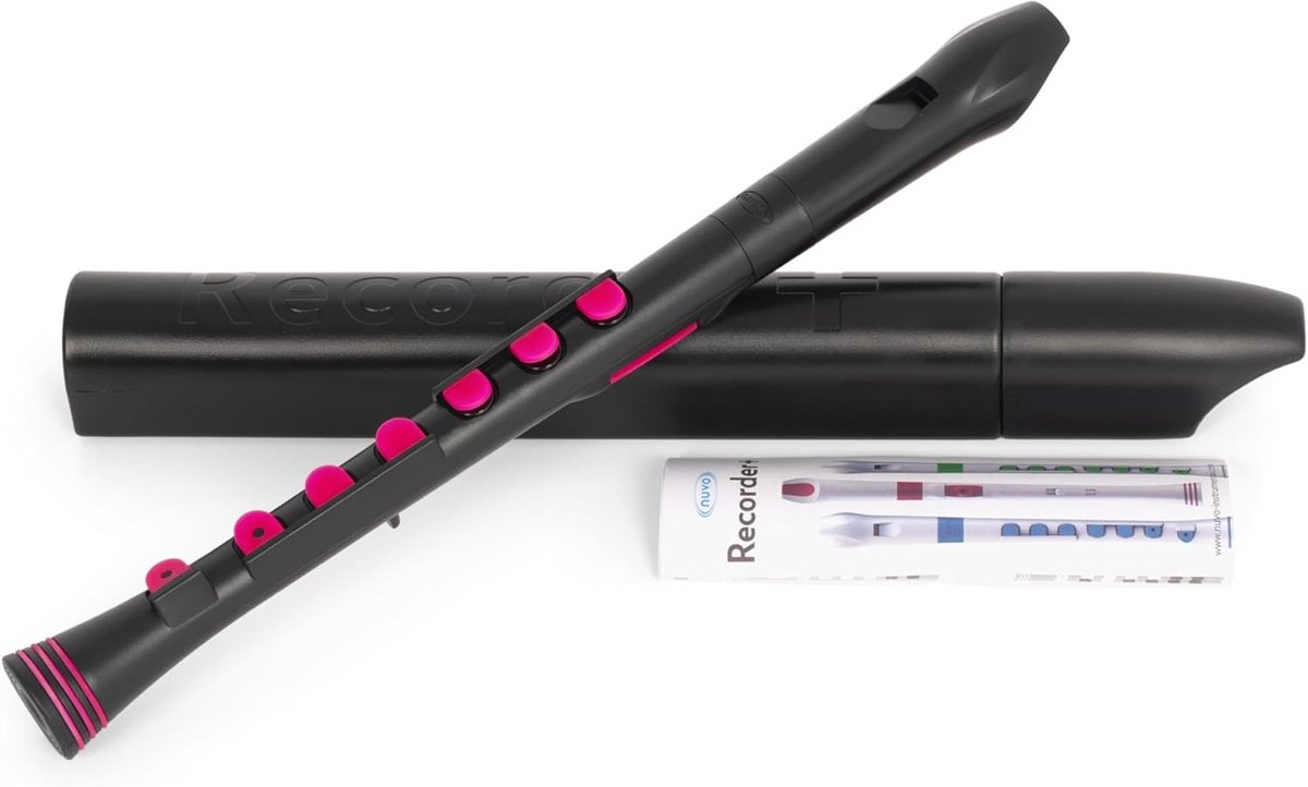Recorder met Roze Accent - Warm Geluid en Eenvoudige Vingerzetting