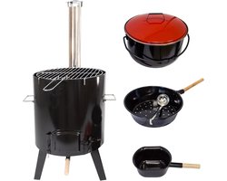 Grote Goulashketel 14 Liter - Raketoven voor Koken zonder Gas of Stroom | Buitenkeuken en Crisisvoorziening