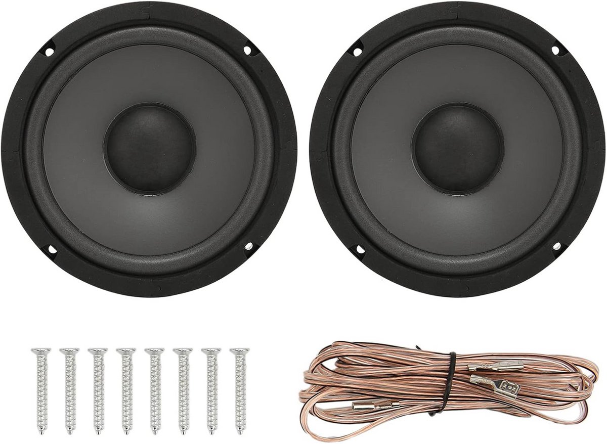 2-Delige 6-Inch Auto Luidsprekerset - 600W Full-Range Koaxiaal voor Helder Geluid