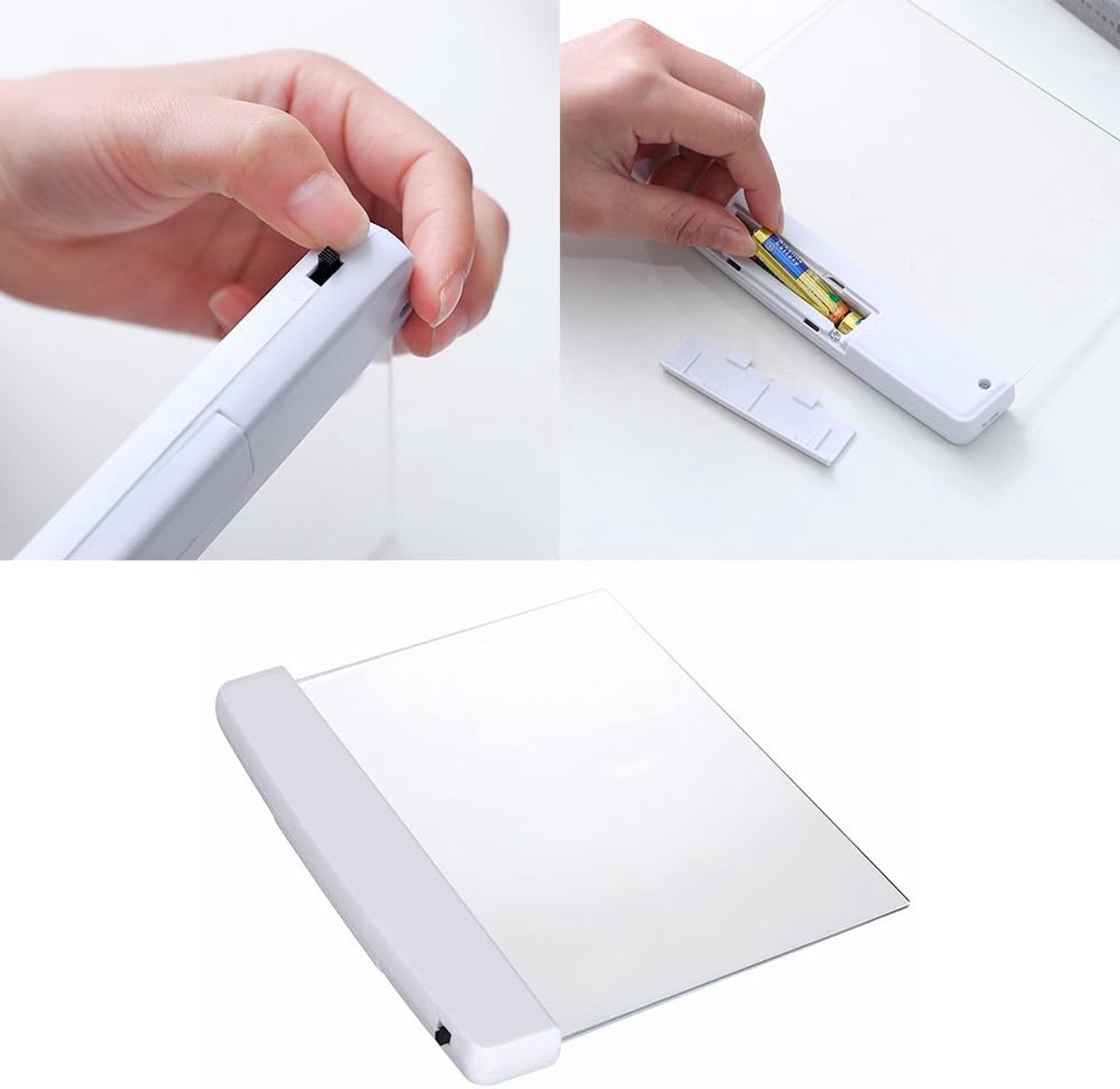 Leeslampje voor boek - leeslampje - LED Leeslampje Boek - Transparant Paneel - Warm Licht - Nachtlampje - Draagbaar - Boeklampje voor in bed - Flat Panel Reading Light - Oogbescherming - Leesplank - Reisaccessoire - Boek Accessoires — cadeau in Gadgets - foto 7