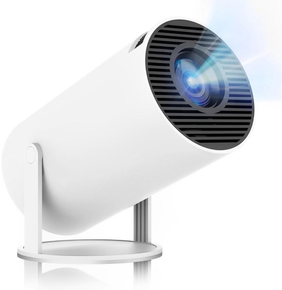 4K Full HD Miniprojector Draagbaar WiFi Bluetooth LCD-TFT EXCITAT Home Cinema Projector Wit