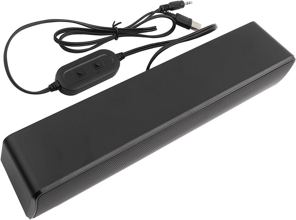 Compacte USB Soundbar met Stereo Geluid voor TV, PC en Laptop