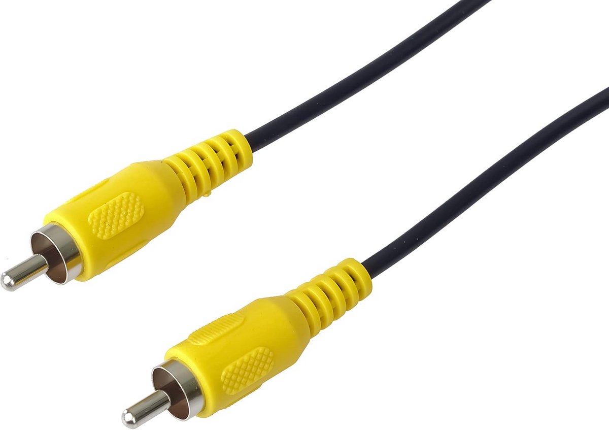 Stereo RCA Tulp Audio Kabel 1x naar 1x M/M 2 Meter Zwart