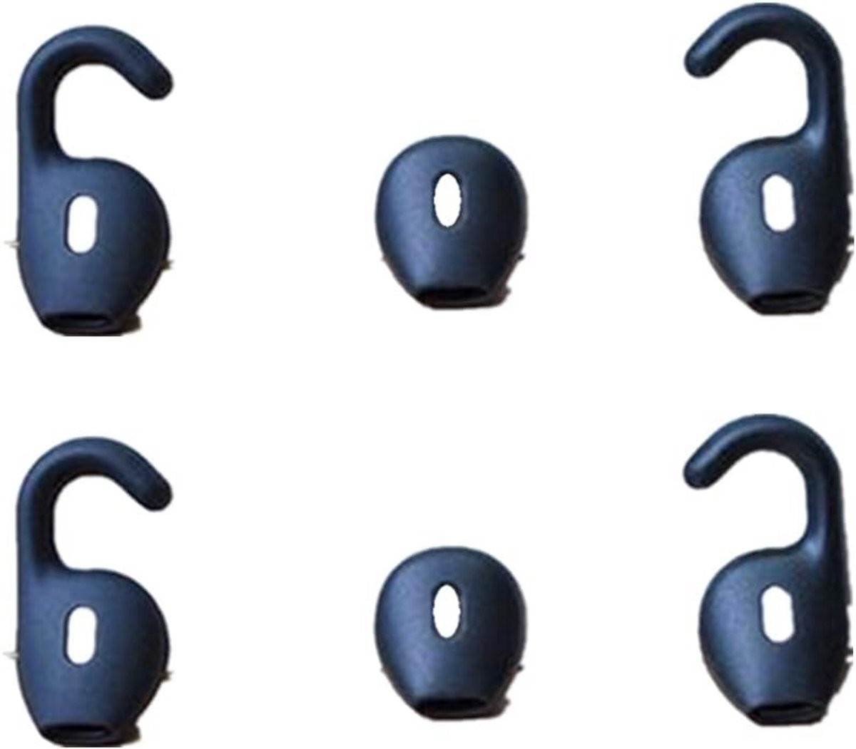 6 Stuks Zachte Siliconen Oorhaak Pads voor Bluetooth Headset Oordopjes