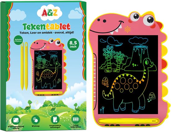 JollyCreative - Magnetisch - Kinderen - Tekenbord - Roze