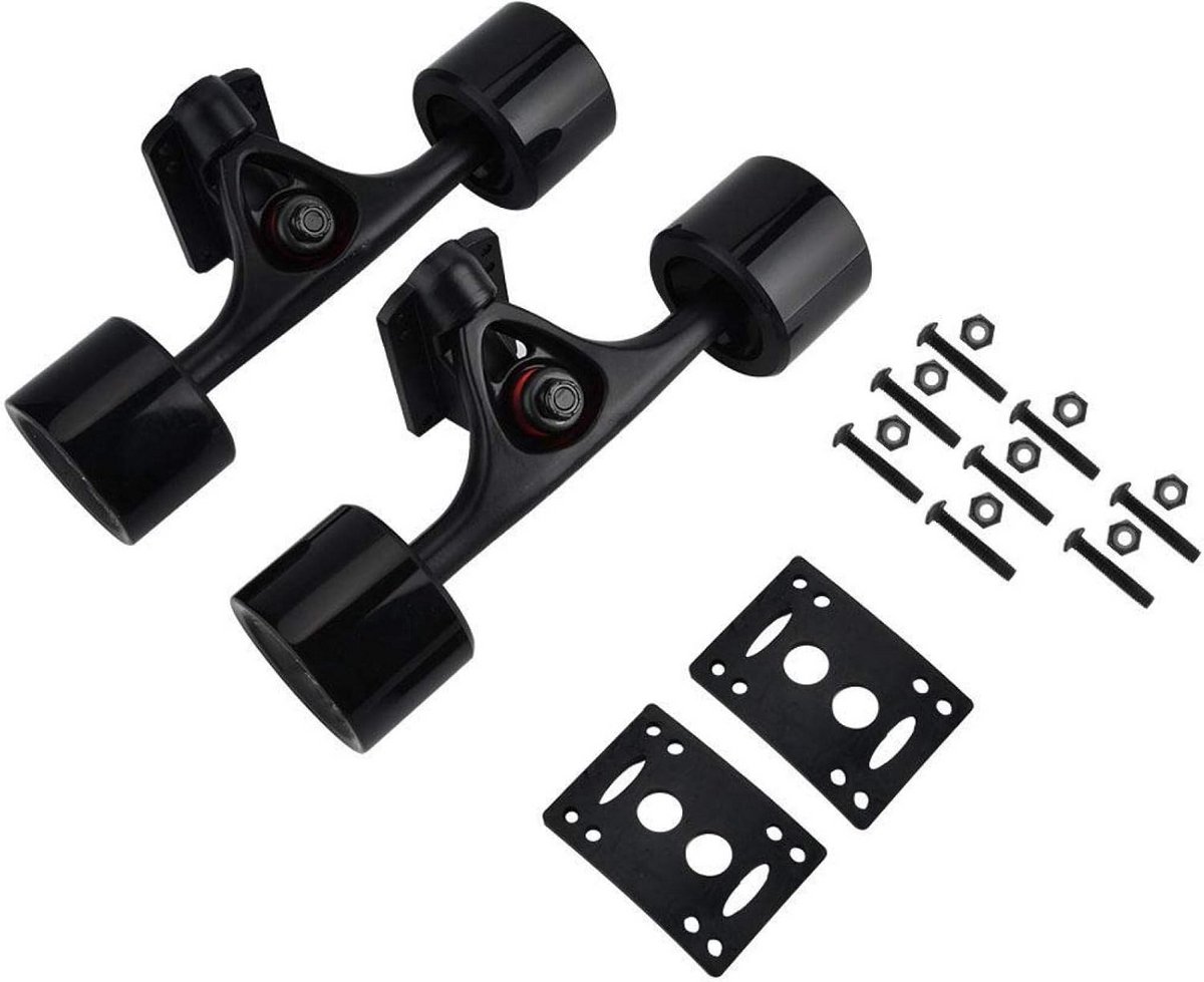 Complete Skateboard Truck Set met Wielen Lagers en Hardware Longboard Accessoires
