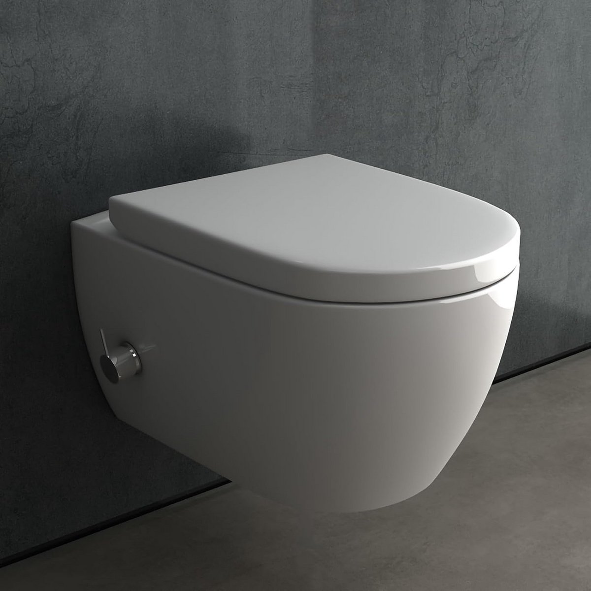 Hangend Bidet Toiletset met Douchefunctie en Softclose Deksel