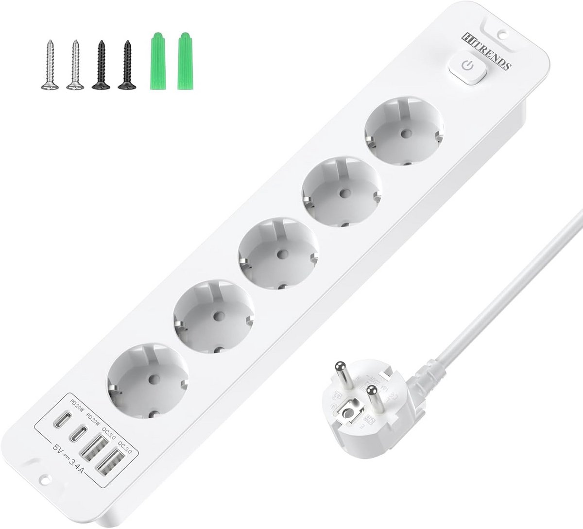 Inbouw Stopcontact met USB en USB-C voor Werkblad