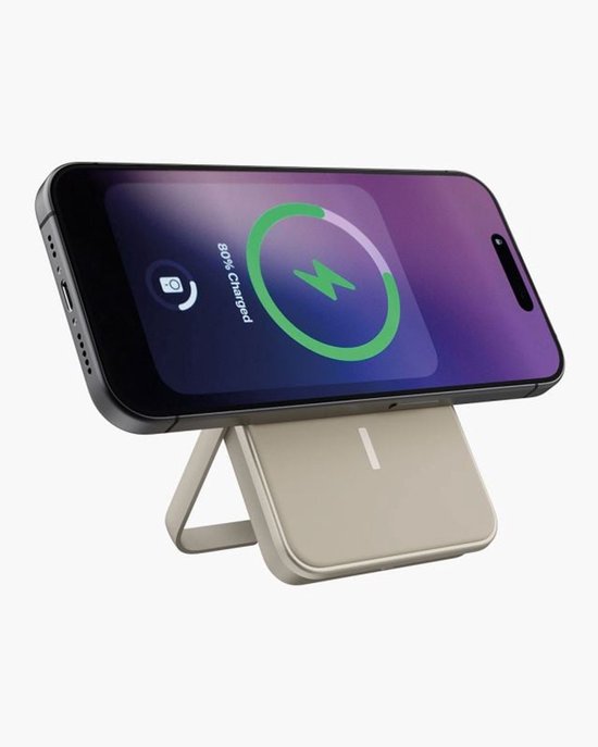 Fresh 'n Rebel Magnetische Powerbank Draadloos - 5000 mAh – Geschikt voor MagSafe - Powerbank - Silky Sand