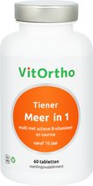 VitOrtho Tïener Meer in 1, 60 tabletten voedingssupplement, Non-GMO, Vegan.