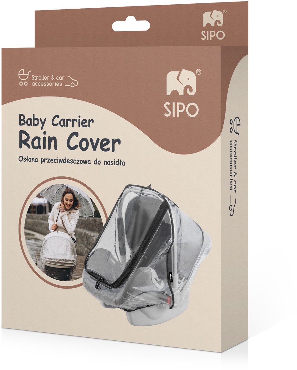 SIPO Regenscherm voor Autostoeltje - Waterdichte Beschermhoes voor Maxi-Cosi en Kinderwagen - Transparant - Universeel Model - EVA Materiaal - Regenhoes Kinderstoel - – foto 6