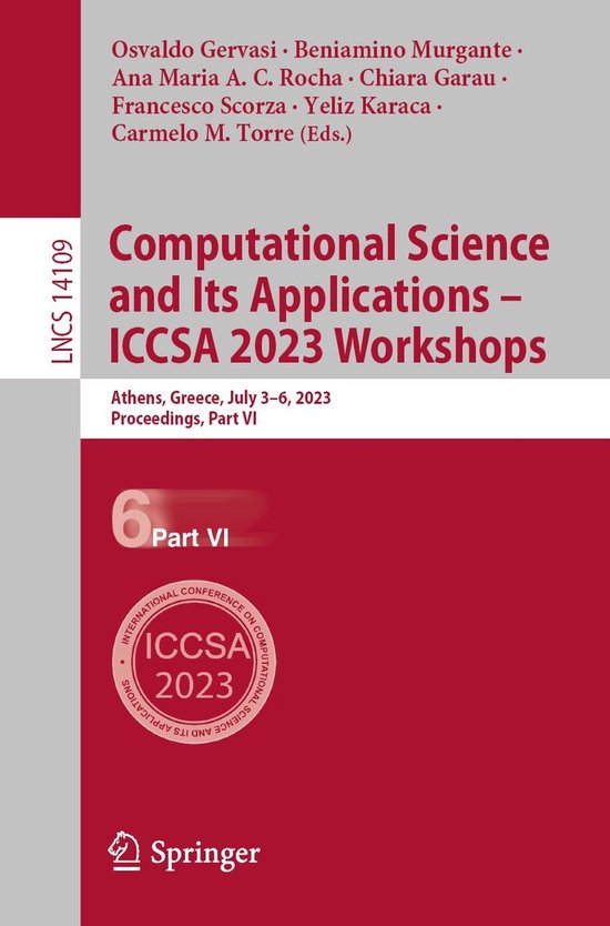 Springer Nature Proceedings Computer Science 6 - Computation ... - cover