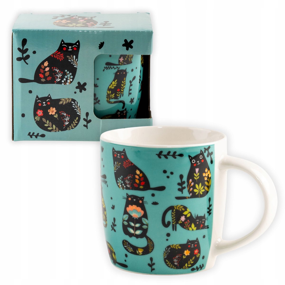 Porseleinen Mok met Kattenprint - 330ml - Cadeau voor kattenliefhebbers