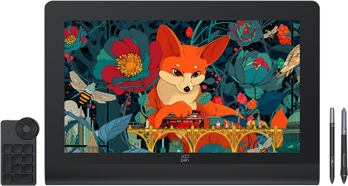 XPPen Artist Ultra 16–Multi-Touch Grafische Tablet met 15,6-inch 4K OLED-Scherm, 16.384 Drukniveaus, 99% sRGB-Kleur, Compatibel met Mac, Windows, Linux, Chrome en Android
