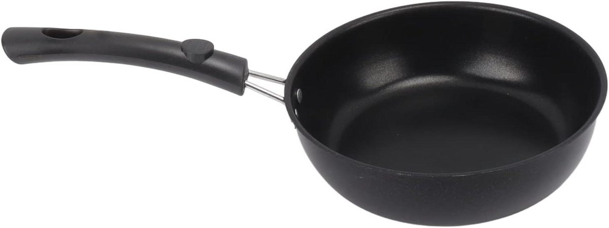Koekenpan - Antiaanbaklaag - Vaatwasmachinebestendig - 20 cm - Restaurantgebruik - Zwart