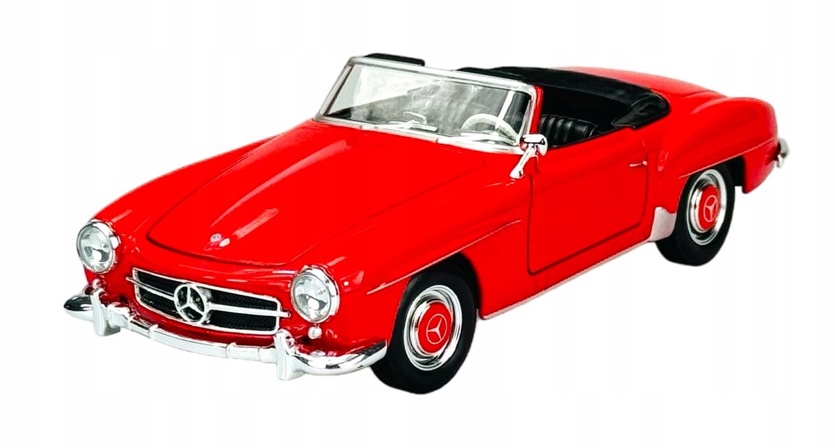 Welly 1955 Mercedes-Benz 190 SL W121 Rood Metaal 1:24 Model Auto