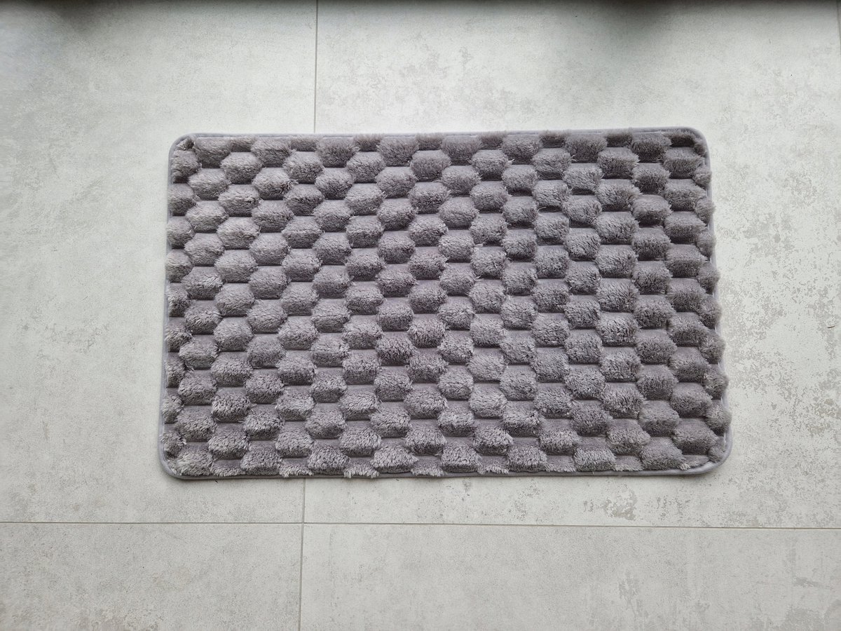 Grijze Antislipmat 50x80 cm - Decoratief & Veilig