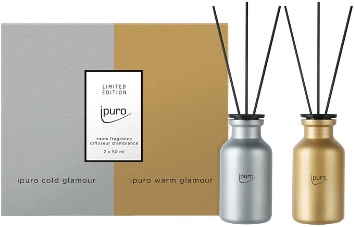 Ipuro Geurstokjes Cold Glamour & Warm Glamour 2 x 50 ml