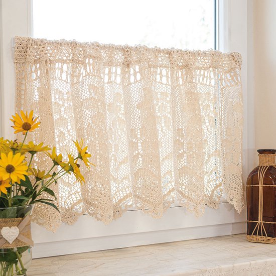 Markizeta INESS - Rideau Ajouré - 200cm - 60cm - Crème