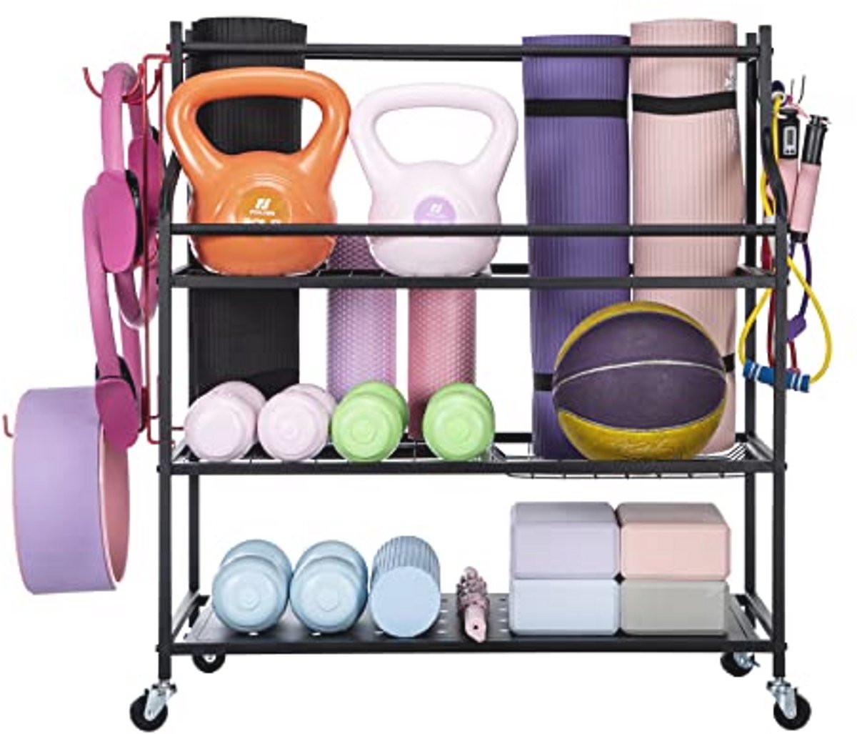 Yoga Mat Opbergrek voor Halters en Weerstandsbanden - Multi-use Gym Organizer
