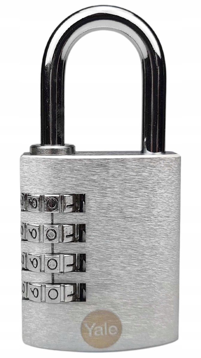 Yale Cijferslot Messing 40mm - Verstelbare Code, Chroom