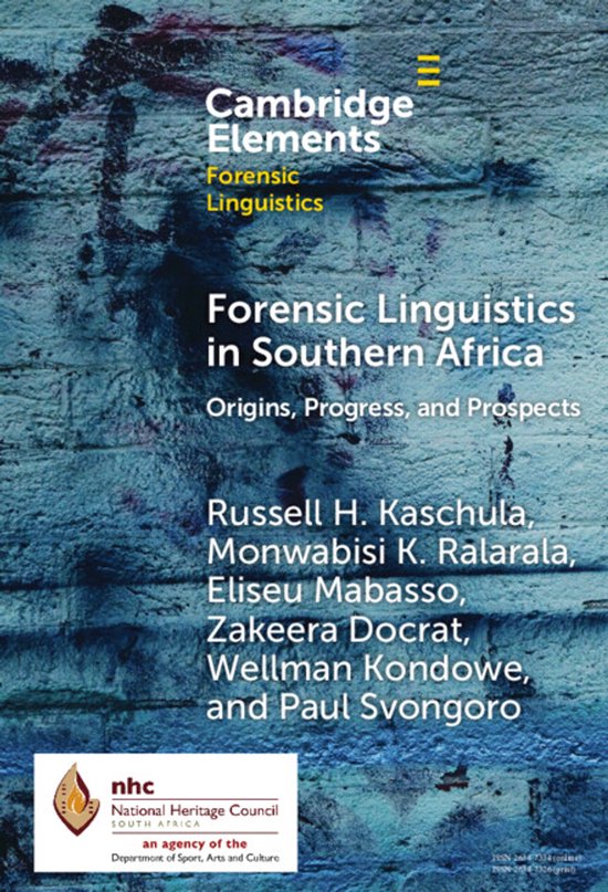 Elements in Forensic Linguistics- Forensic Linguistics in So ... - cover