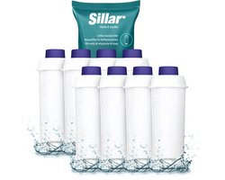 8x Sillar Waterfilters voor Delonghi - voor Koffiemachines - waterfilters voor Magnifica Dinamica en ECAM serie - vervanging voor waterfilter DLSC002 SER3017