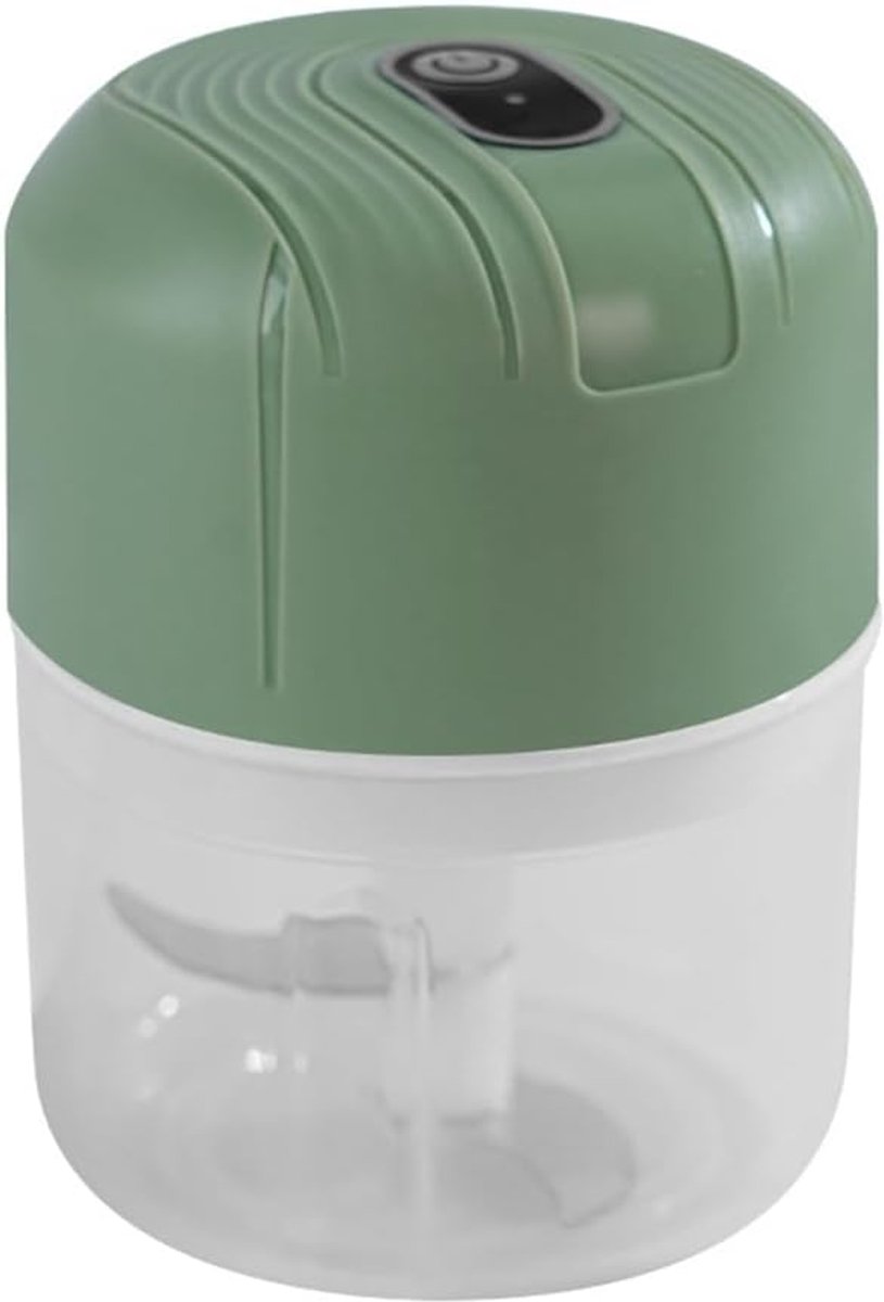 Mini-hakmolen, elektrisch, draagbaar, oplaadbaar via USB, 250 ml, voor het hakken van knoflook, chili, uien, vlees