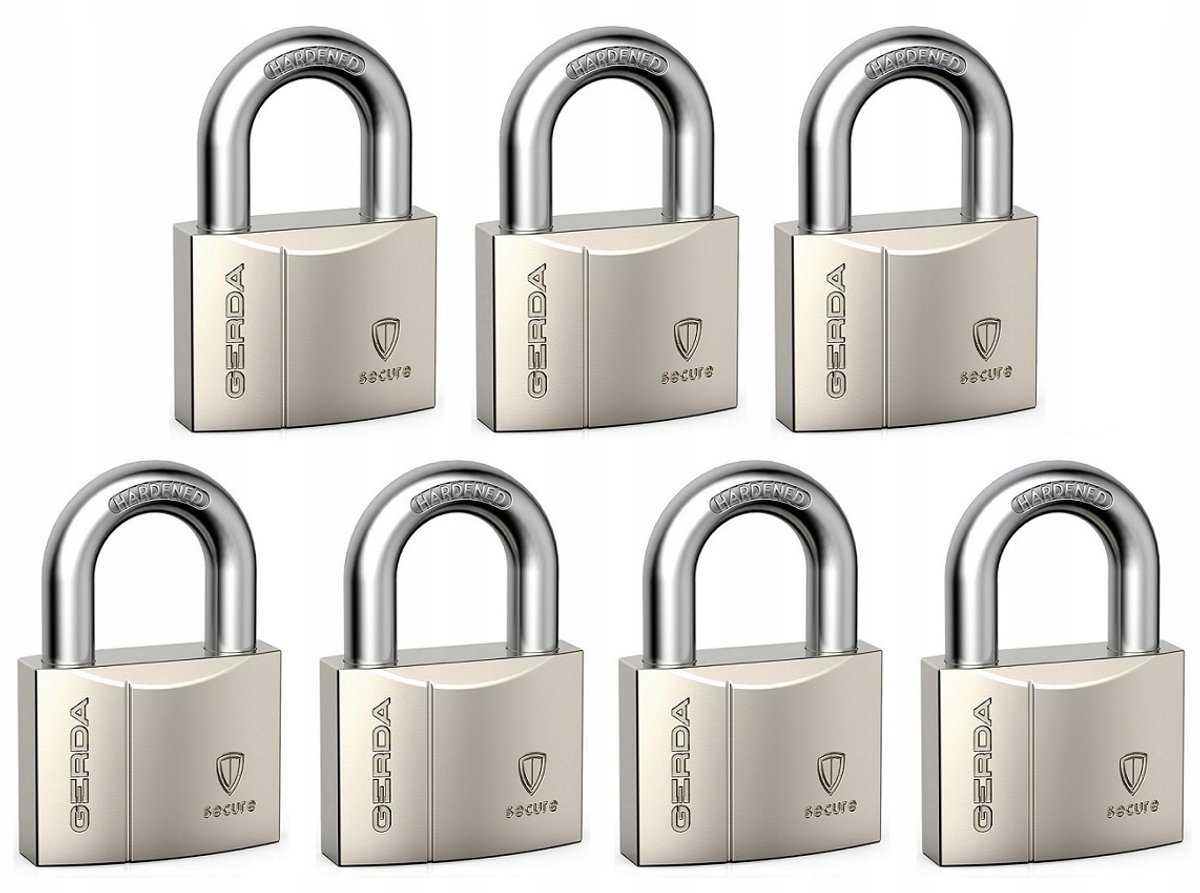 Gerda Secure Kettingslot 7 delig - 1 sleutelsysteem