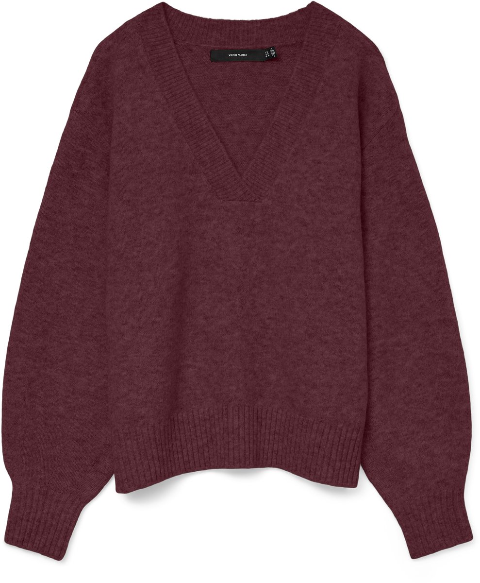 VERO MODA - VMBOOM LS V-NECK PULLOVER NOOS - Dames - Gebreide truien