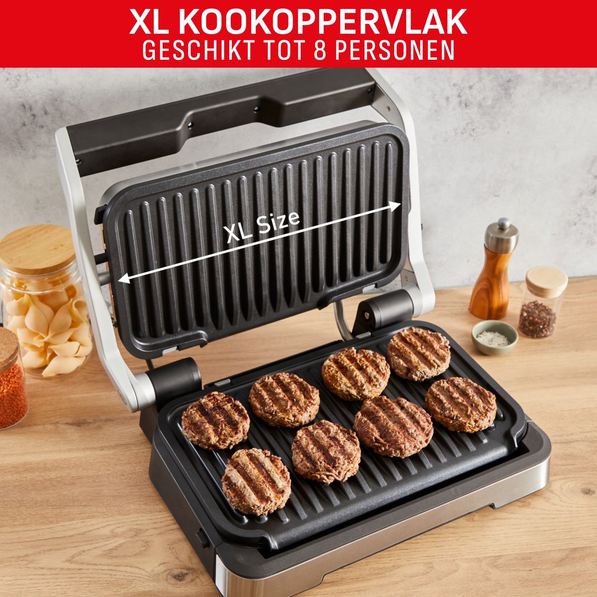 Tefal Tefal OptiGrill 4in1 Contactgrill - afbeelding 4