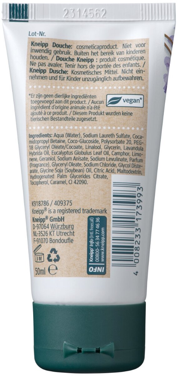 Kneipp Mini douchegel Relaxing - 8 x 50 ml - Voordeelverpakking