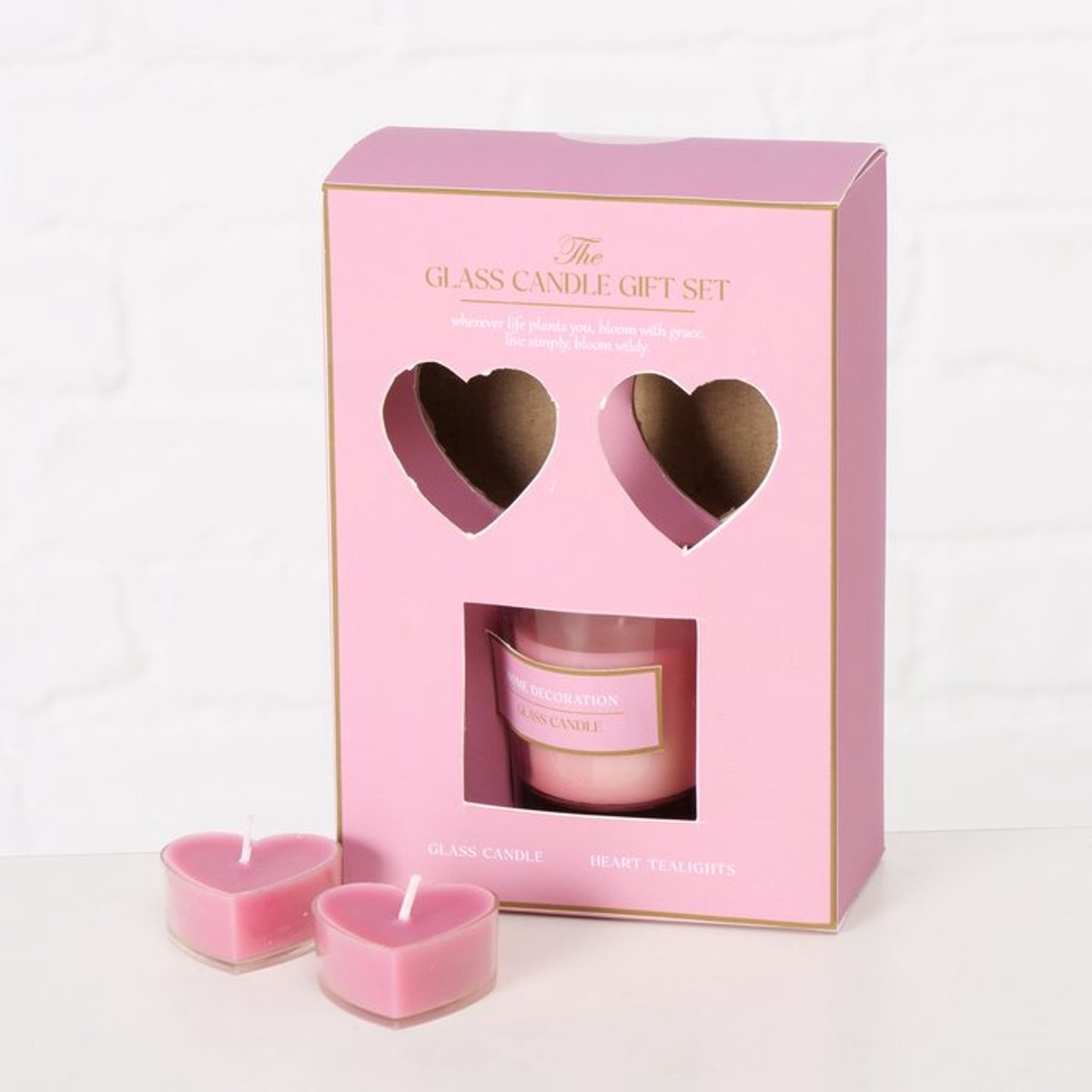 Boltze Home Kaarsen set 3-delig Roze