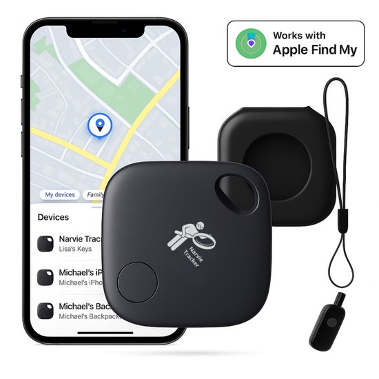 NARVIE mini GPS tracker – geschikt voor iPhone – sleutel tracker