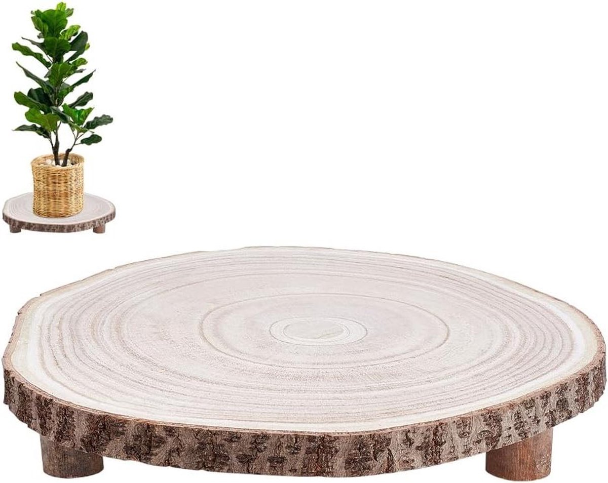 TTGoods - Houten taartstandaard met poten voor bruiloft en verjaardagviering