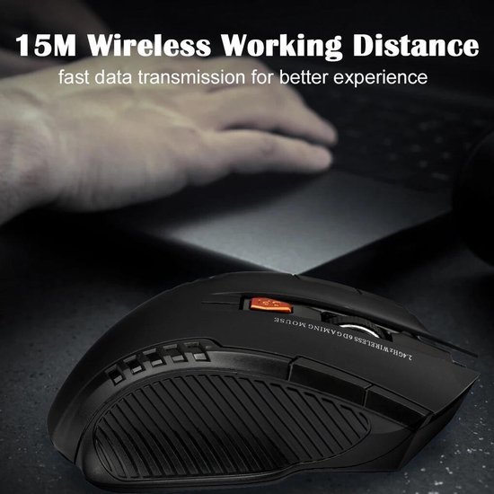 Nc 2,4 GHz Draadloze Gamingmuis Oplaadbare 1600 DPI, Ergonomische Muis RGB Achtergrondverlichting Muis Met Usb Ontvanger Stille Gaming Muizen Gamer Voor Pcmaclaptop Grijs