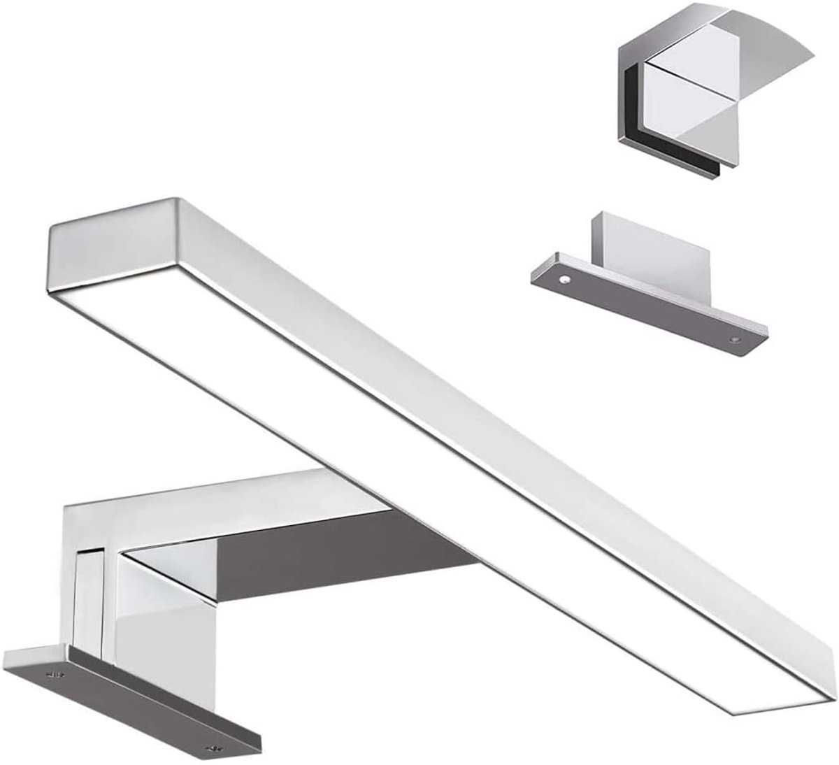 Spiegellamp badkamer - Wandlamp - Spiegelverlichting - Zilver