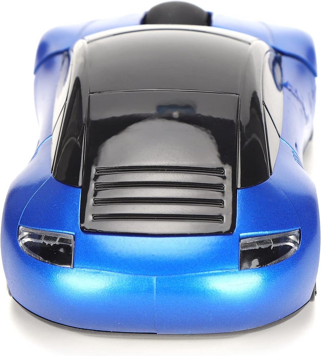 Draadloze Computermuis in Sportwagen Vorm met 1600 DPI en LED Licht - Blauw