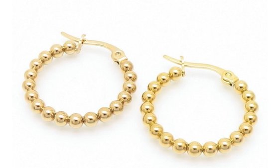 boucles d'oreilles avec balles - earrings with bals - boucles d'oreilles - acier inoxydable - waterproof - cadeau femme - mère fille