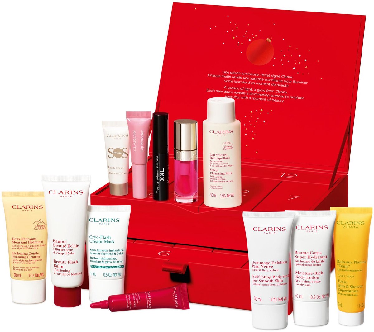 Clarins Advent Calendar 2025 - 12 boxes