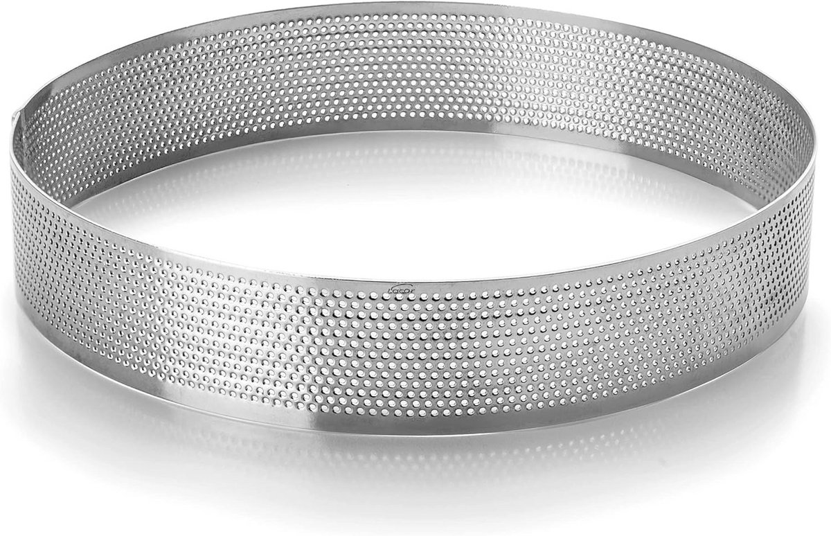 Ronde Bakvorm 12 cm - Microgeperforeerd voor Perfecte Taart en Cake - RVS