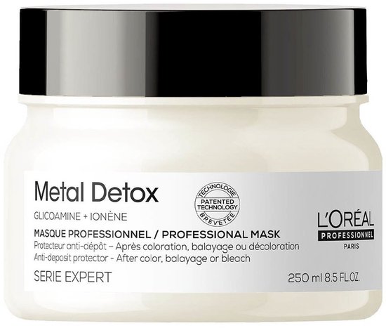 L'Oréal Professionnel Metal Detox Mask – Protège contre la casse des cheveux et le changement de couleur – Serie Expert – 500 ml