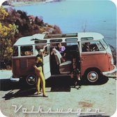 BRISA VW Collection   Volkswagen Geschirr Abtrocken Küchen Handtuch 2er Set im T1 Bulli Bus (Petrol/Schwarz
