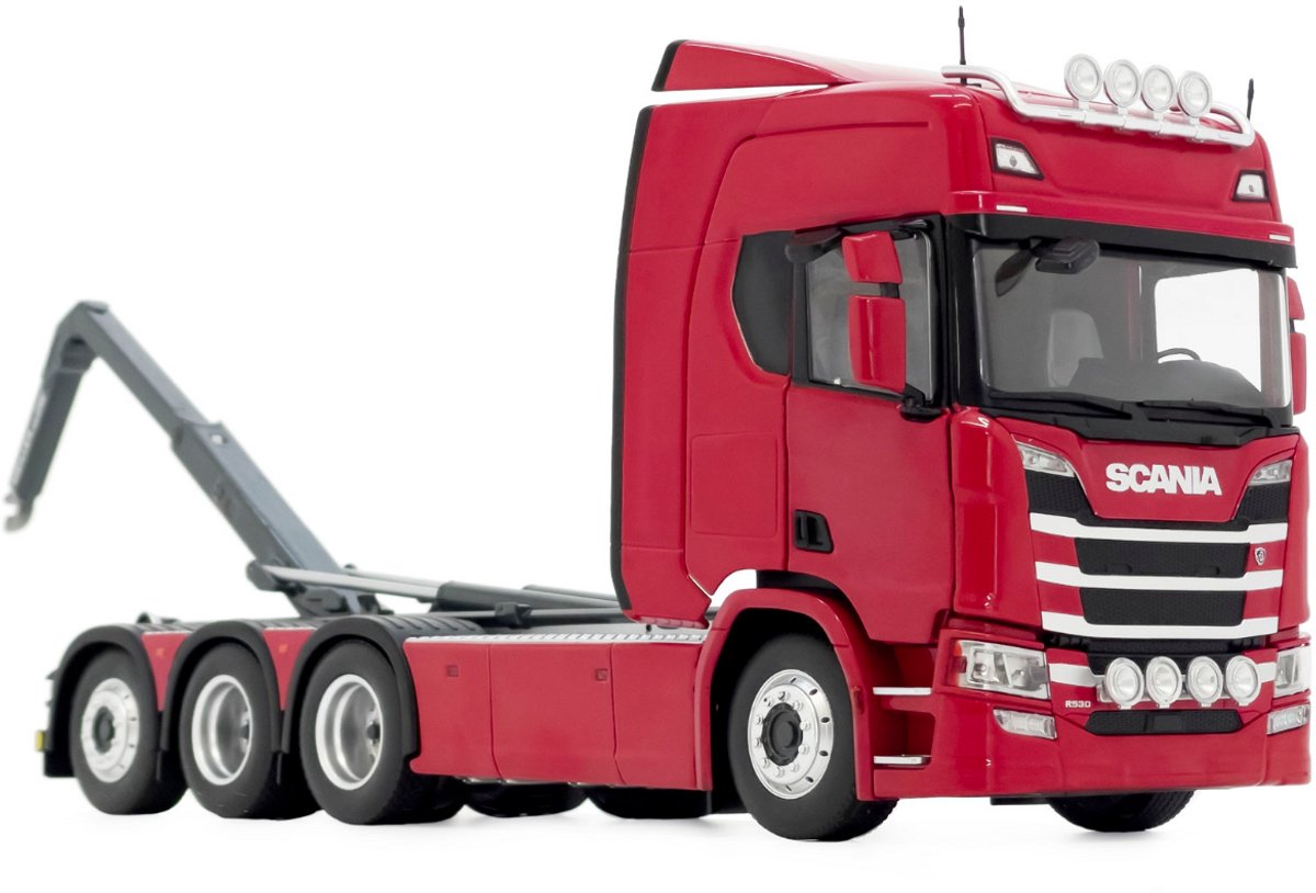 MarGe Models Scania R500 truck met Meiller haakarm, schaal 1 op 32