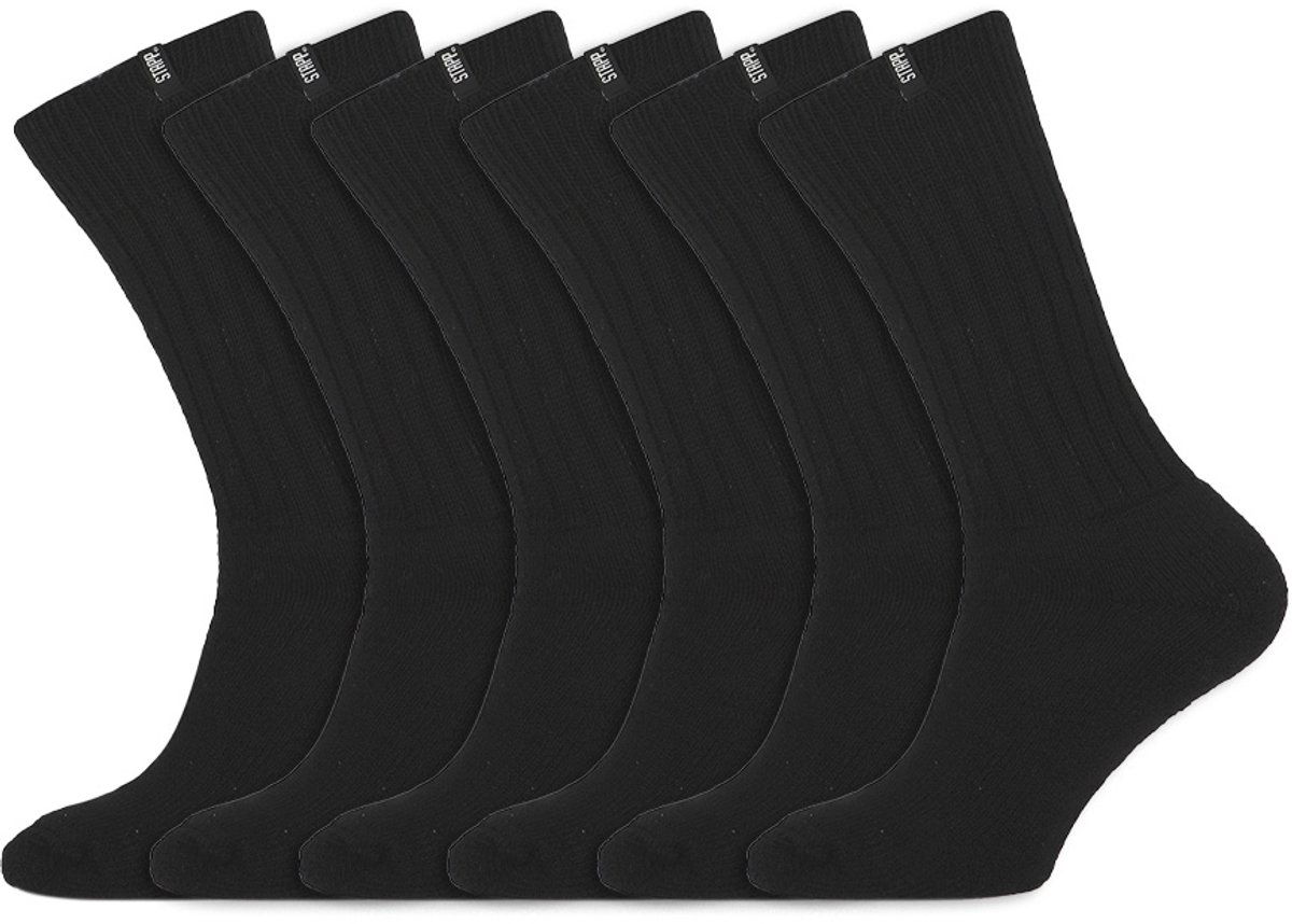 Stapp Red | Thermo sokken | 6-pack | Maximale warmte | Kleur: Zwart | Maat: 41-42