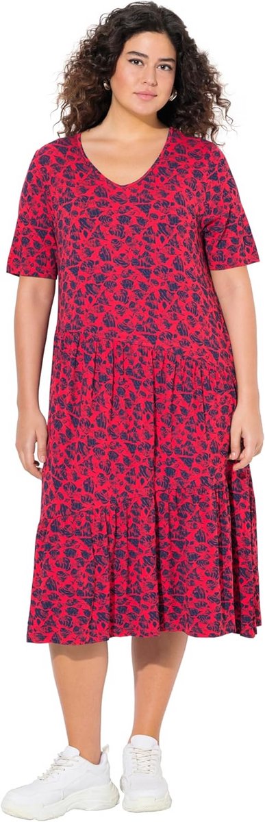 Damesjurk met Asymmetrische Volants voor een Elegante Look