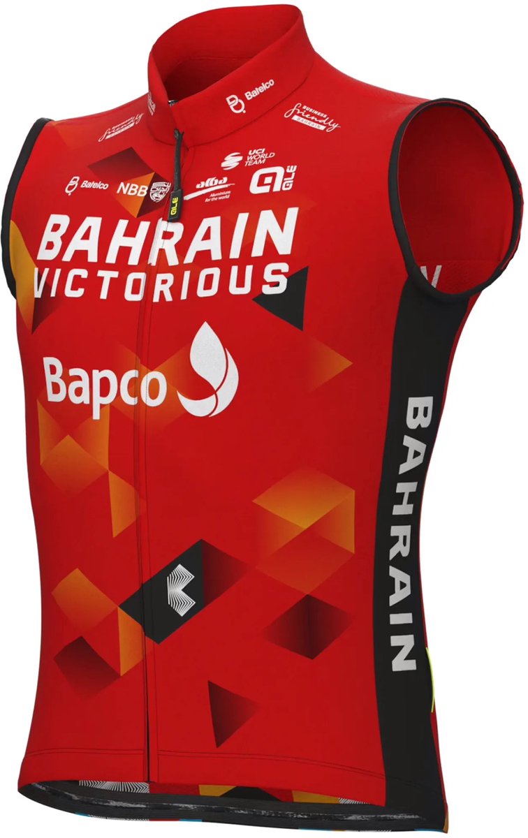 Ale Bahrain Victorious Windvest Mouwloos